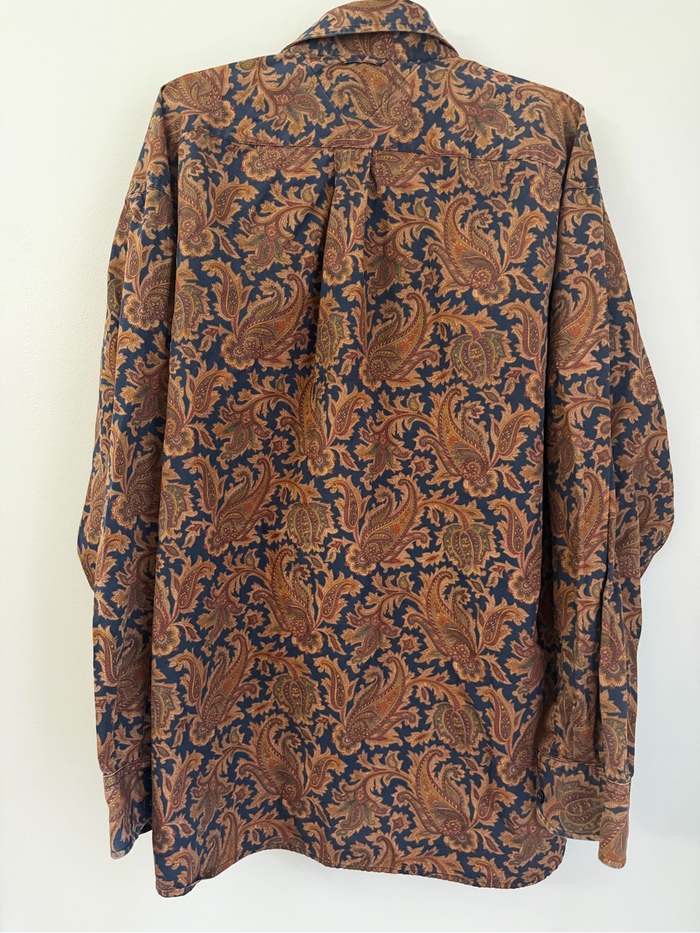 Tommy Hilfiger Shirt Mens 2XL/ XXL Paisley Floral Long Sleeve Button-Up Cotton - Picture 2 of 8